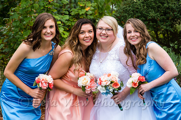 Port Townsend Wedding-Bride and her Bridesmaids